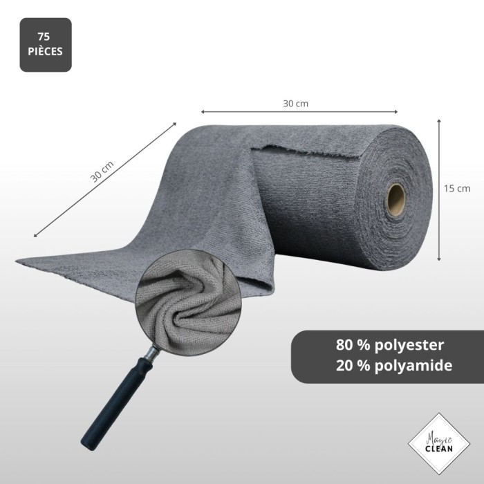 Rouleau de 75 Microfibres Lavables – Image 2